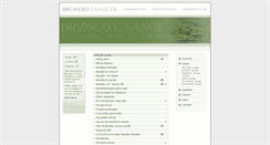 Desktop Screenshot of brondbysange.dk