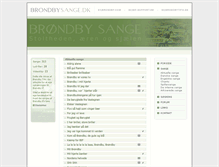 Tablet Screenshot of brondbysange.dk